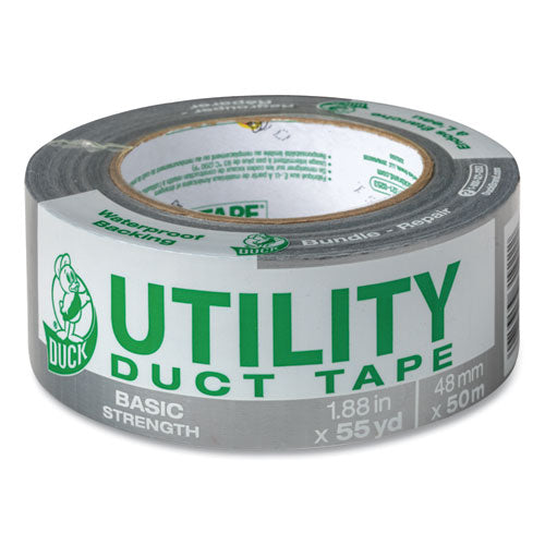 Utility Duct Tape, 3" Core, 1.88" x 55 yds, Silver-(DUC1118393)