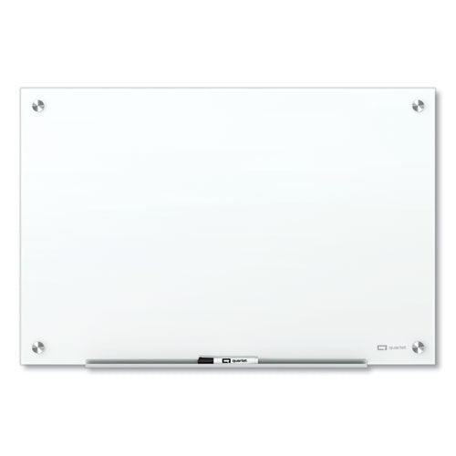 Brilliance Glass Dry-Erase Boards, 72 x 48, White Surface-(QRTG27248W)