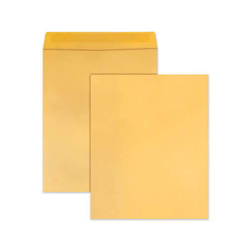 Jumbo Size Kraft Envelope, Cheese Blade Flap, Fold-Over Closure, 14 x 18, Brown Kraft, 25/Pack-(QUA42354)