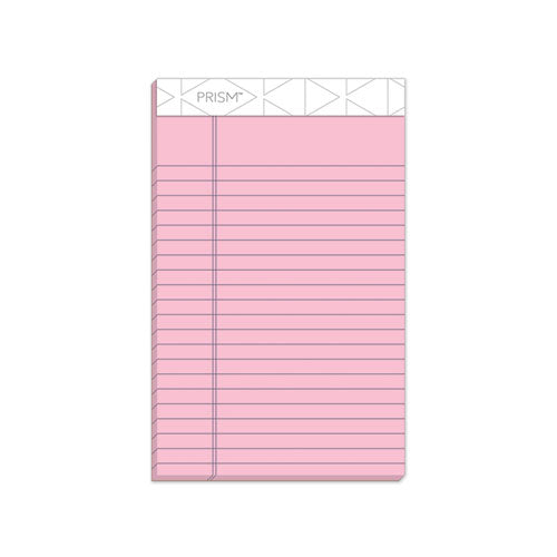 Prism + Colored Writing Pads, Narrow Rule, 50 Pastel Pink 5 x 8 Sheets, 12/Pack-(TOP63050)