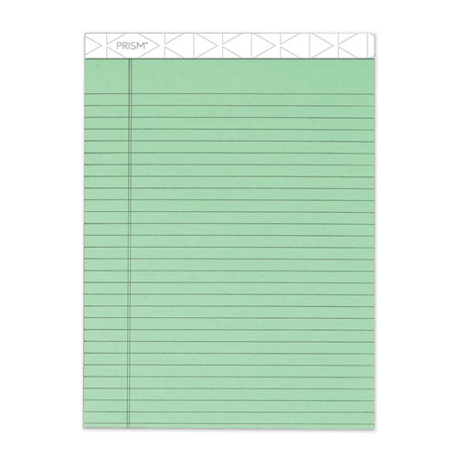 Prism + Colored Writing Pads, Wide/Legal Rule, 50 Pastel Green 8.5 x 11.75 Sheets, 12/Pack-(TOP63190)