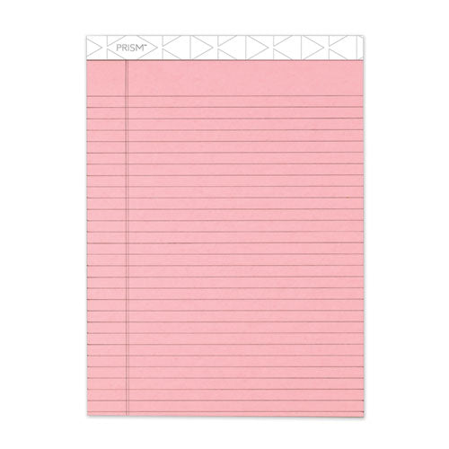 Prism + Colored Writing Pads, Wide/Legal Rule, 50 Pastel Pink 8.5 x 11.75 Sheets, 12/Pack-(TOP63150)