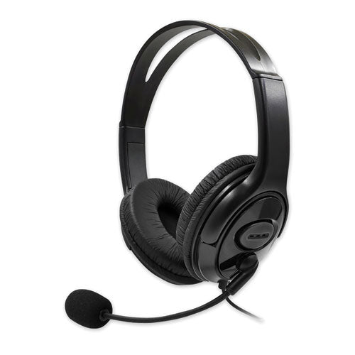 Gaming Binaural Over The Head Headset, Black-(ECABB2292)