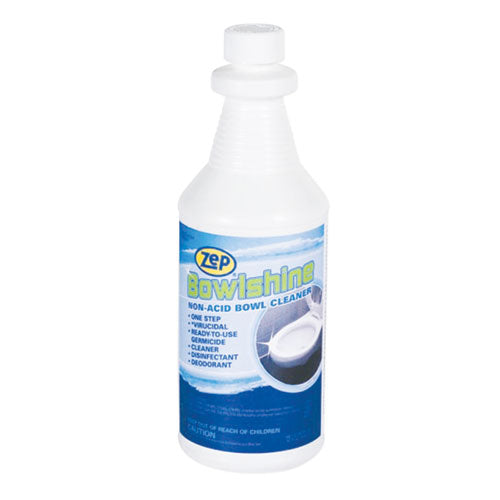 BowlShine Non-Acid Bowl Cleaner, Floral Scent, 32 oz Bottle, 12/Carton-(ZPP120401)