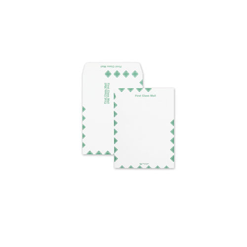 Redi-Seal Catalog Envelope, Air Mail, #13 1/2, Cheese Blade Flap, Redi-Seal Adhesive Closure, 10 x 13, White, 100/Box-(QUA54395)