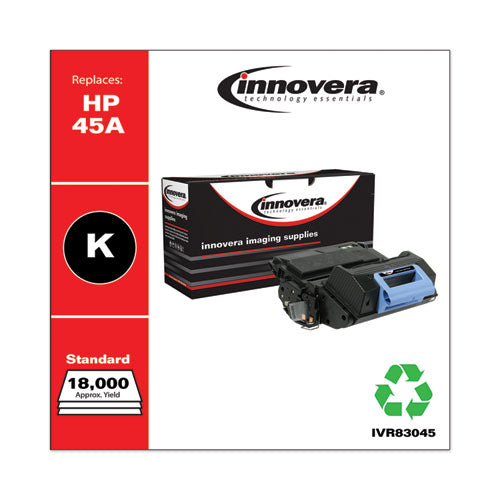 Remanufactured Black Toner, Replacement for 45A (Q5945A), 18,000 Page-Yield-(IVR83045)