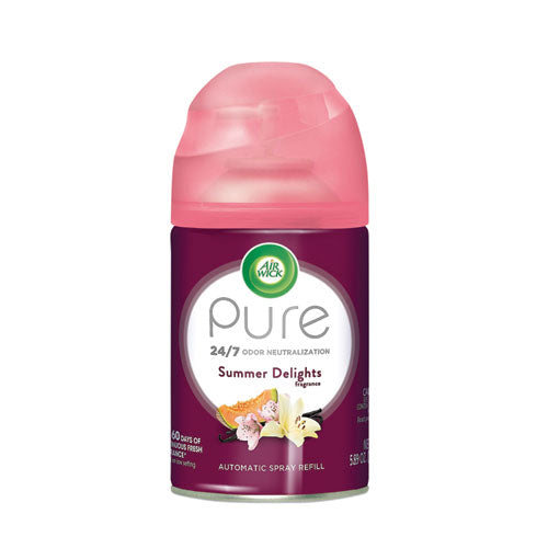 Freshmatic Life Scents Ultra Refill, Summer Delights, 5.89 oz Aerosol Spray, 6/Carton-(RAC91101)