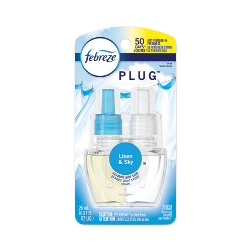 PLUG Air Freshener Refills, Linen and Sky, 0.87 oz-(PGC74901EA)