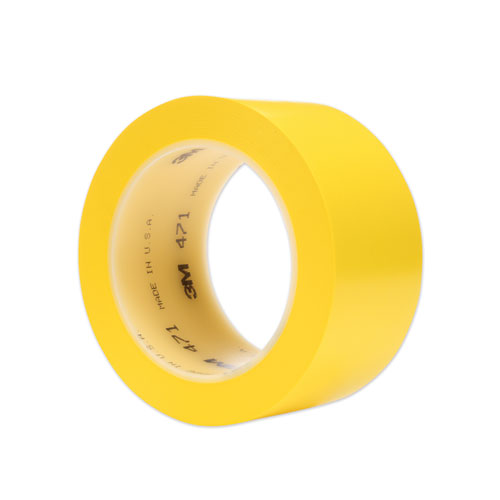 Vinyl Floor Marking Tape 471, 2" x 36 yds, Yellow-(MMM471IWYLW)