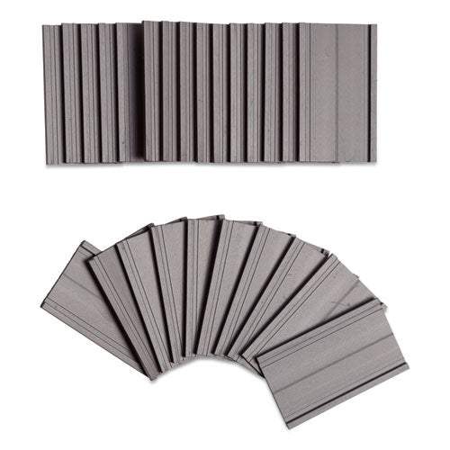 Magnetic Card Holders, 2 x 1, Black, 25/Pack-(UBRFM1310)