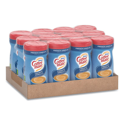 Non-Dairy Powdered Creamer, French Vanilla, 15 oz Canister, 12/Carton-(NES35775CT)