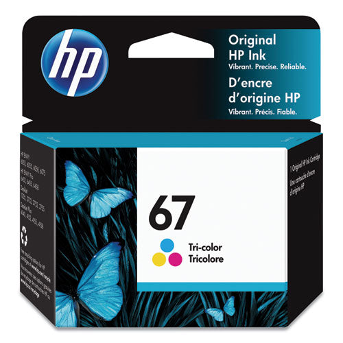 HP 67, (3YM55AN) Tri-Color Original Ink Cartridge-(HEW3YM55AN)