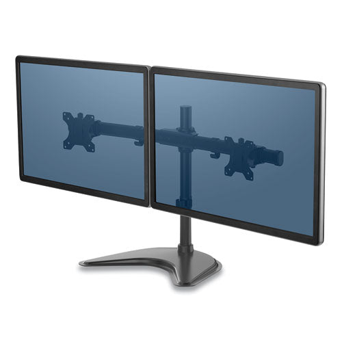 Professional Series Freestanding Dual Horizontal Monitor Arm, For 30" Monitors, 35.75" x 11" x 18.25", Black, Supports 17 lb-(FEL8043701)