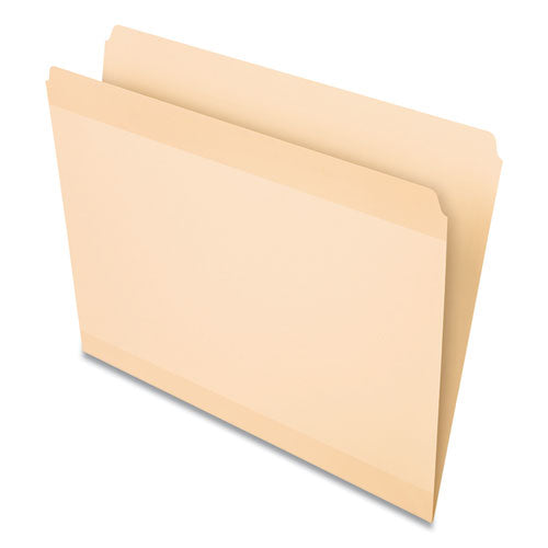 Poly Reinforced File Folder, Straight Tabs, Letter Size, Manila, 24/Pack-(PFX86222)