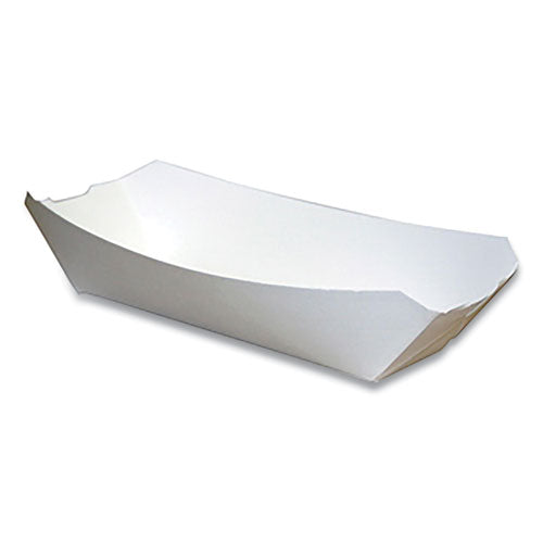 Paperboard Food Tray, #12 Beers Tray, 6 x 4 x 1.5, White, Paper, 300/Carton-(PCT23863)