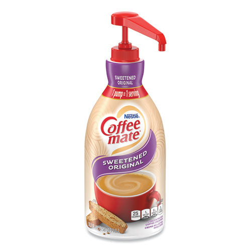 Liquid Coffee Creamer, Sweetened Original, 1500mL Pump Dispenser-(NES13799)
