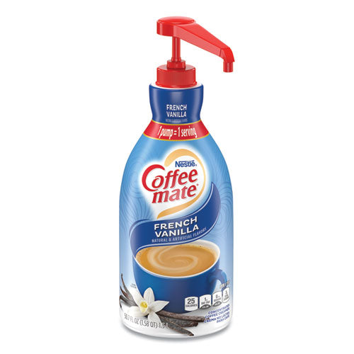 Liquid Coffee Creamer, French Vanilla, 1500mL Pump Bottle-(NES31803)