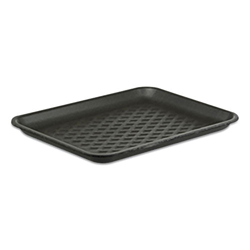 Supermarket Tray, #27S, 15 x 5.5 x 0.93, Black, Foam, 250/Carton-(PCT51P927S)