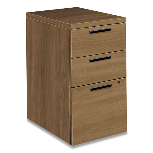 10500 Series Mobile Pedestal File, Left or Right, 3-Drawers: Box/Box/File, Legal/Letter, Pinnacle, 15.75" x 22.75" x 28"-(HON105102PINPIN)