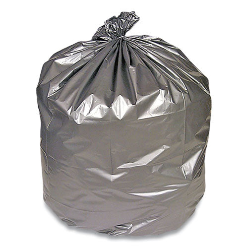 Linear Low-Density Can Liners, 45 gal, 1.7 mil, 39" x 47", Silver, 50/Carton-(CWZ814894)