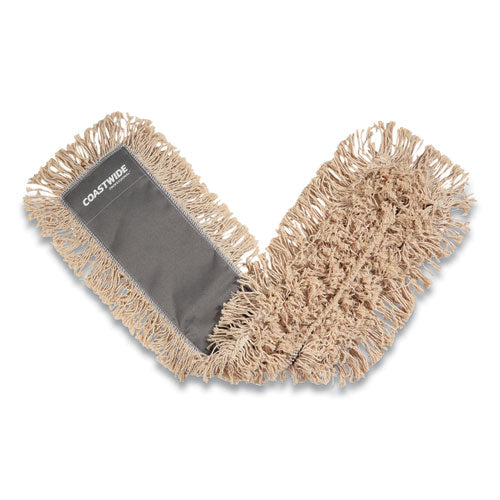 Cut-End Dust Mop Head, Cotton, 36 x 5, White-(CWZ24418777)