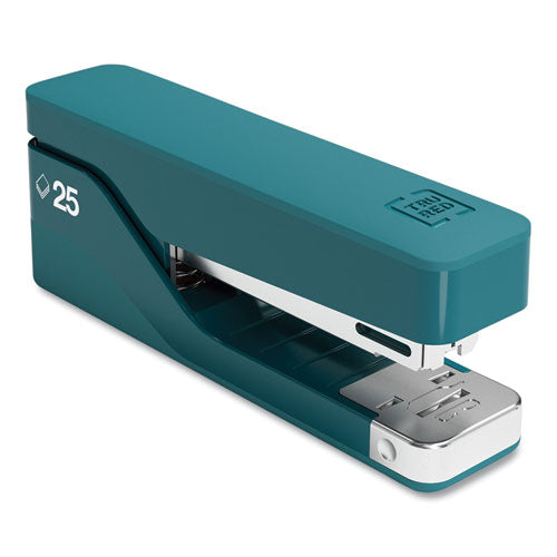 Desktop Aluminum Stapler, 25-Sheet Capacity, Teal-(TUD24418165)