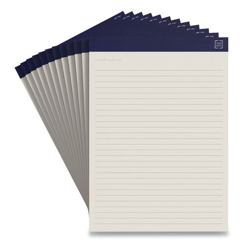 Notepads, Wide/Legal Rule, 50 Ivory 8.5 x 11.75 Sheets, 12/Pack-(TUD24419928)