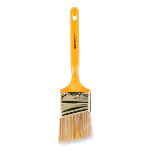 Softip Paint Brush, Nylon/Polyester Bristles, 2" Wide, Angled Profile, Plastic Kaiser Handle-(WBC0Q32080020)