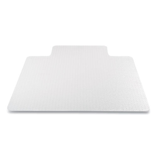 Antimicrobial Chair Mat, Medium Pile Carpet, 48 x 36, Lipped, Clear-(DEFCM14112AM)