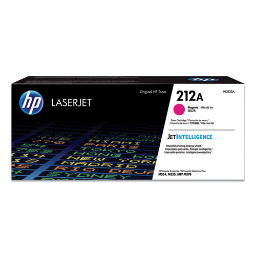 HP 212A, (W2123A) Magenta Original LaserJet Toner Cartridge-(HEWW2123A)