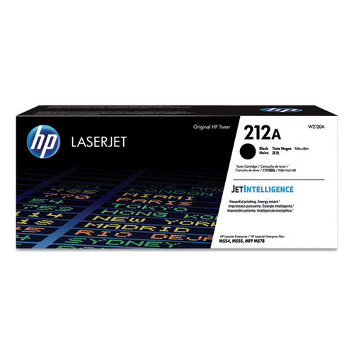 HP 212A, (W2120A) Black Original LaserJet Toner Cartridge-(HEWW2120A)