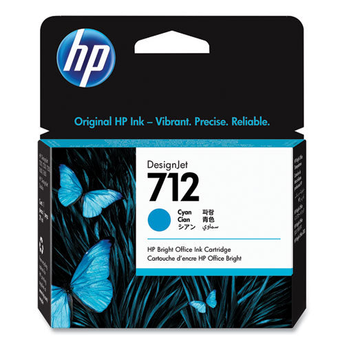 HP 712, (3ED67A) Cyan Original Ink Cartridge-(HEW3ED67A)