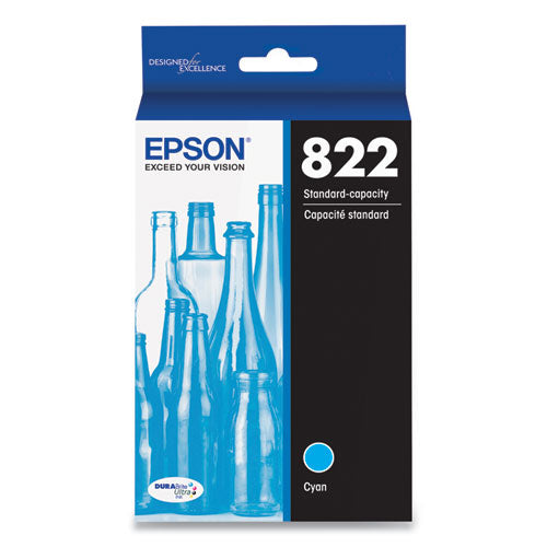 T822220-S (T822) DURABrite Ultra Ink, 240 Page-Yield, Cyan-(EPST822220S)