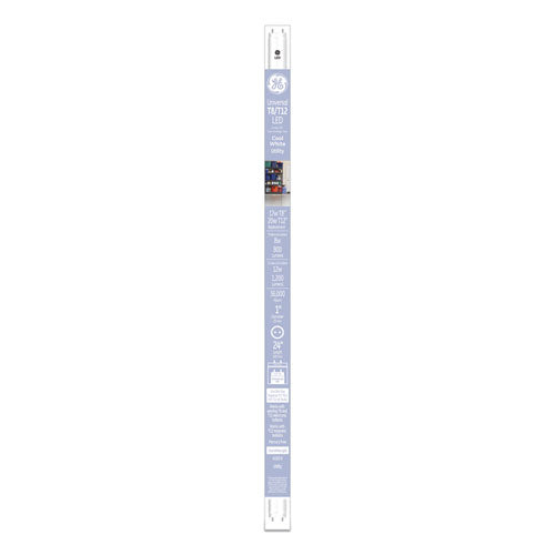 24" T8/T12, 20 W, T8 Tube, 8 W, Cool White, 6/Carton-(GEL37151)