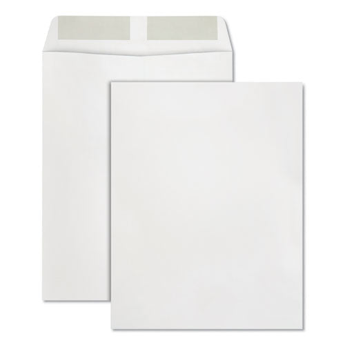 Catalog Envelope, 24 lb Bond Weight Paper, #13 1/2, Square Flap, Gummed Closure, 10 x 13, White, 250/Box-(QUA41688)