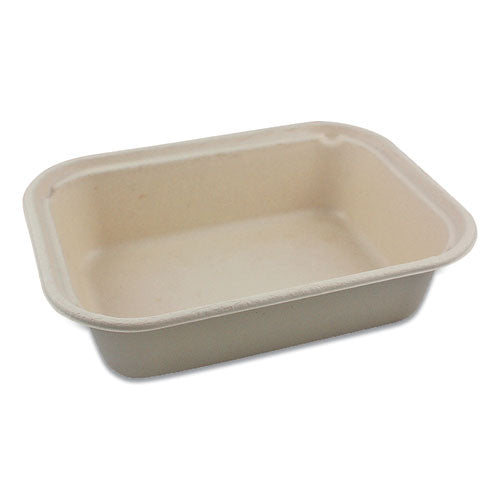 Fiber Containers, 60 oz, 7.5 x 9.8 x 2.7, Natural, Paper, 400/Carton-(WORTRSC60)