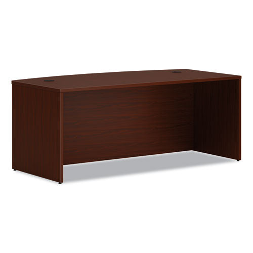 Mod Bow Front Desk, 72" x 36" x 29", Traditional Mahogany-(HONLDS7236BLT1)