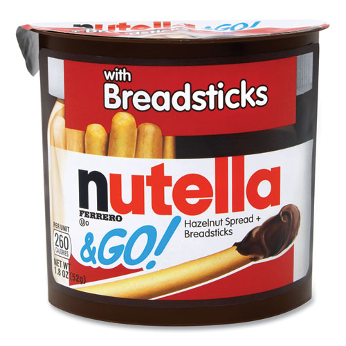 Hazelnut Spread and Breadsticks, 1.8 oz Single-Serve Tub, 16/Pack, Ships in 1-3 Business Days-(GRR22001135)