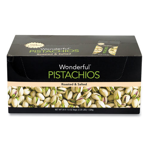 Roasted and Salted Pistachios, 1.5 oz Bag, 24/Pack, Ships in 1-3 Business Days-(GRR22000784)