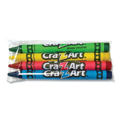 Washable Crayons, Assorted, 4/Pack-(CZA10314200)