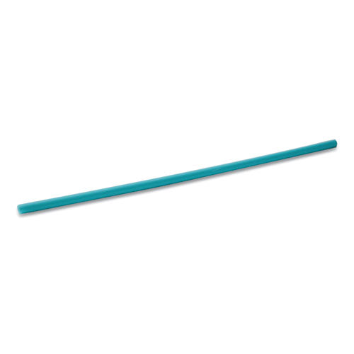 Marine Biodegradable Straws, 7.75", PHA, Ocean Blue, Wrapped, 375/Box, 10 Boxes/Carton-(CAR511167)