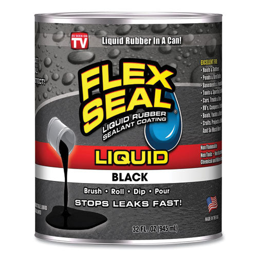 Liquid Rubber, 32 oz Can, Black-(FSGLFSBLKR32)