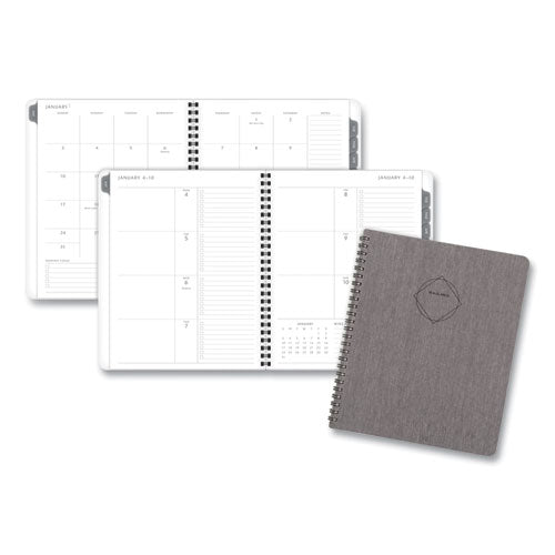 Elevation Linen Weekly/Monthly Planner, 8.75 x 7, Charcoal Cover, 12-Month (Jan to Dec): 2023-(AAG75546L05)