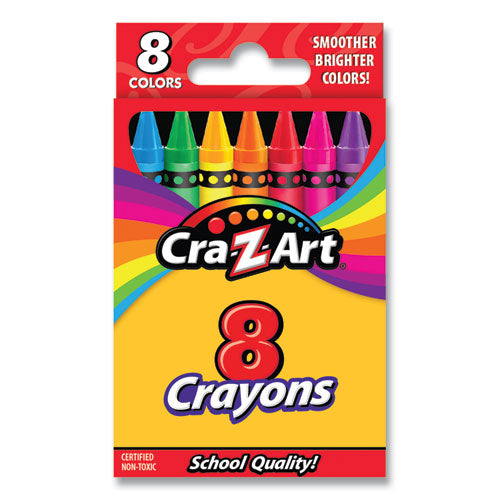 Crayons, 8 Assorted Colors, 8/Pack-(CZA1021248)