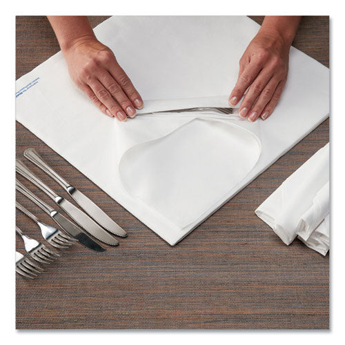 Airlaid Flat Pack Napkins, 1 Ply, 15.5 x 15.5, White, 1,000/Carton-(HFM253263)