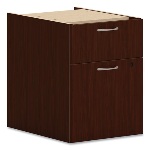 Mod Hanging Pedestal, Left or Right, 2-Drawers: Box/File, Legal/Letter, Traditional Mahogany, 15" x 20" x 20"-(HONPLPHBFLT1)