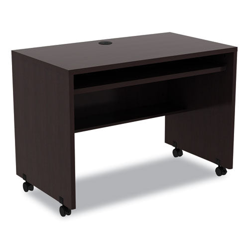 Alera Valencia Series Mobile Workstation Desk, 41.38" x 23.63" x 30", Espresso-(ALEVA204224ES)