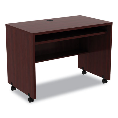 Alera Valencia Series Mobile Workstation Desk, 41.38" x 23.63" x 30", Mahogany-(ALEVA204224MY)