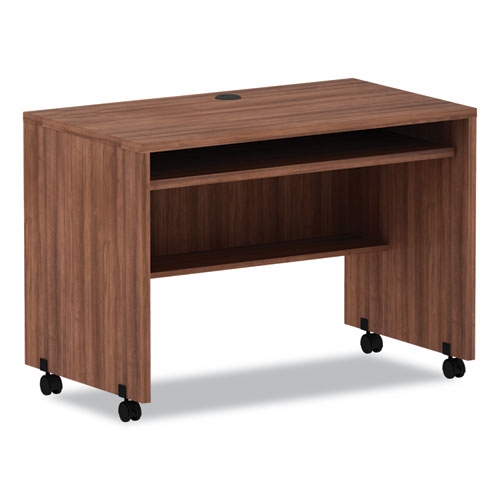 Alera Valencia Series Mobile Workstation Desk, 41.38" x 23.63" x 30", Modern Walnut-(ALEVA204224WA)