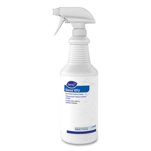 Glance Glass and Multi-Surface Cleaner, Original, 32 oz Spray Bottle, 12/Carton-(DVO04705)